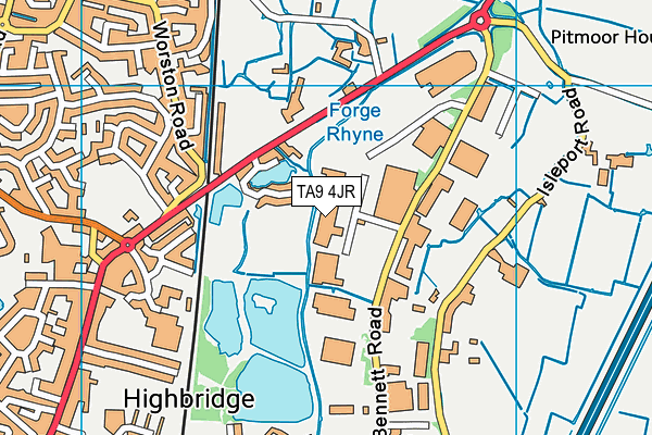 TA9 4JR map - OS VectorMap District (Ordnance Survey)