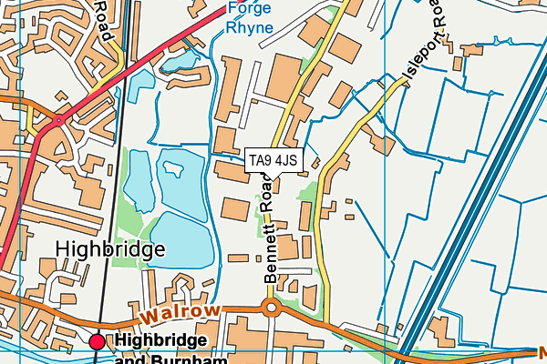 TA9 4JS map - OS VectorMap District (Ordnance Survey)