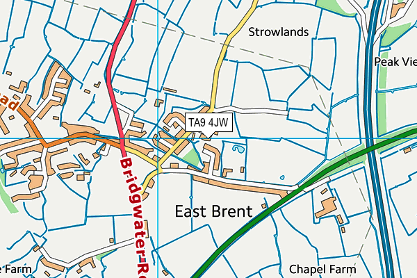 TA9 4JW map - OS VectorMap District (Ordnance Survey)