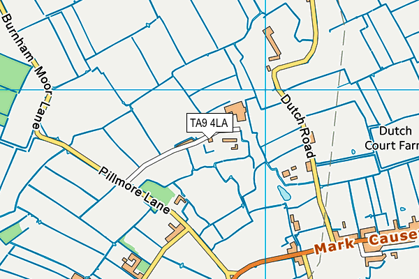 TA9 4LA map - OS VectorMap District (Ordnance Survey)