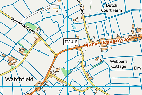 TA9 4LE map - OS VectorMap District (Ordnance Survey)