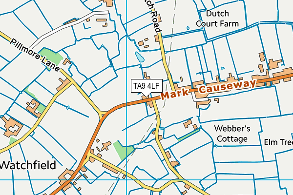 TA9 4LF map - OS VectorMap District (Ordnance Survey)