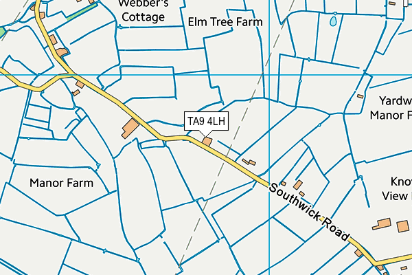 TA9 4LH map - OS VectorMap District (Ordnance Survey)