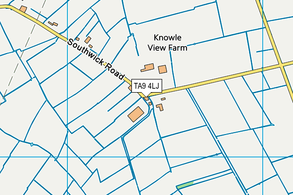 TA9 4LJ map - OS VectorMap District (Ordnance Survey)