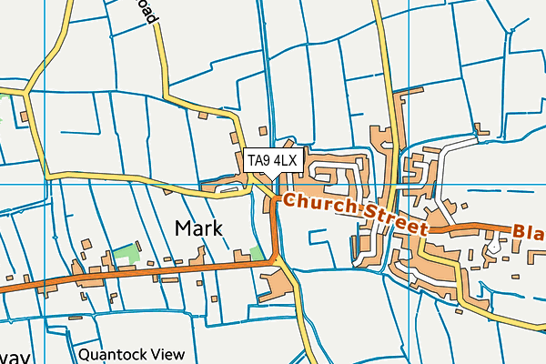 TA9 4LX map - OS VectorMap District (Ordnance Survey)
