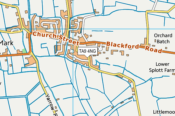 TA9 4NG map - OS VectorMap District (Ordnance Survey)