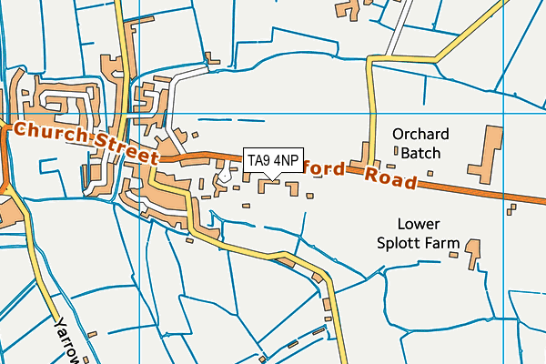 Sedgemoor Manor School map (TA9 4NP) - OS VectorMap District (Ordnance Survey)