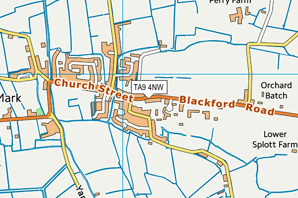 TA9 4NW map - OS VectorMap District (Ordnance Survey)