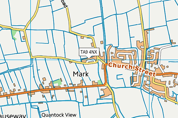 TA9 4NX map - OS VectorMap District (Ordnance Survey)