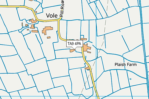 TA9 4PA map - OS VectorMap District (Ordnance Survey)