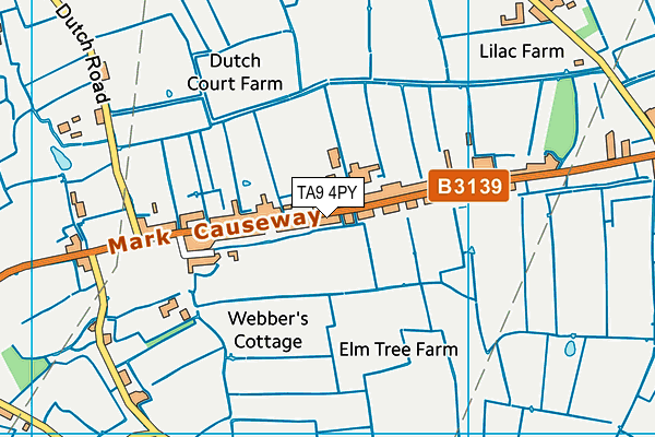 TA9 4PY map - OS VectorMap District (Ordnance Survey)