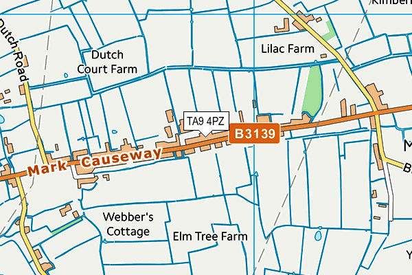 TA9 4PZ map - OS VectorMap District (Ordnance Survey)