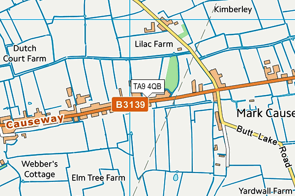 TA9 4QB map - OS VectorMap District (Ordnance Survey)