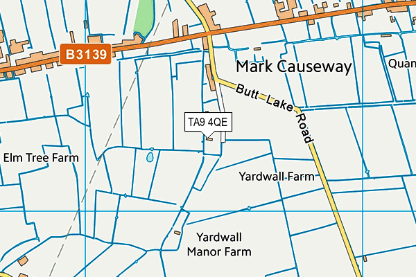 TA9 4QE map - OS VectorMap District (Ordnance Survey)