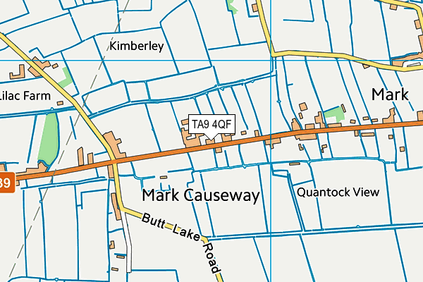 TA9 4QF map - OS VectorMap District (Ordnance Survey)