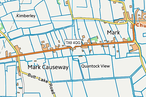 TA9 4QG map - OS VectorMap District (Ordnance Survey)