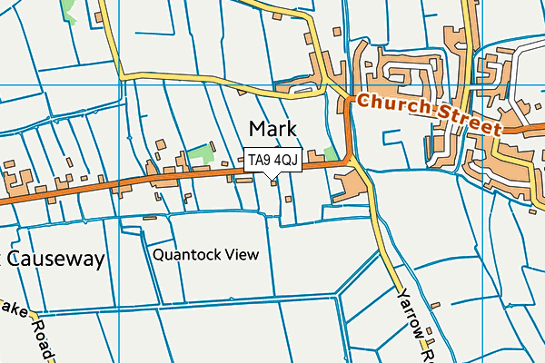 TA9 4QJ map - OS VectorMap District (Ordnance Survey)