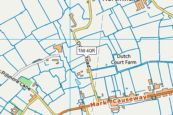 TA9 4QR map - OS VectorMap District (Ordnance Survey)