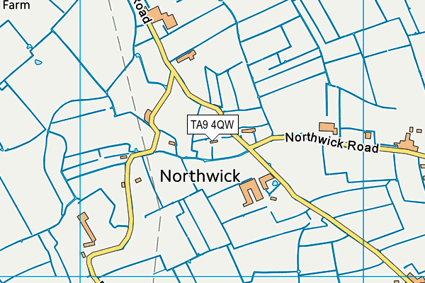 TA9 4QW map - OS VectorMap District (Ordnance Survey)