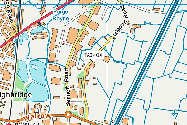 TA9 4QX map - OS VectorMap District (Ordnance Survey)