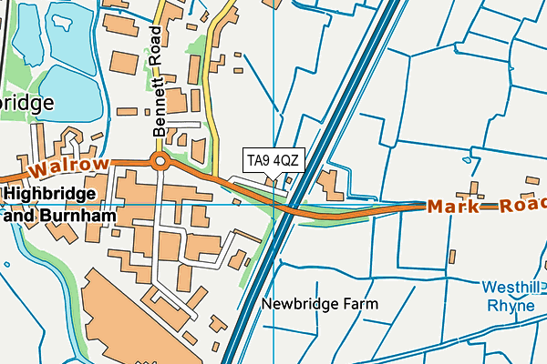 TA9 4QZ map - OS VectorMap District (Ordnance Survey)