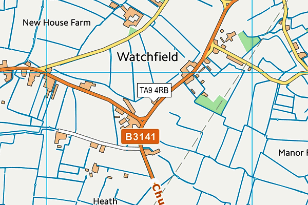 TA9 4RB map - OS VectorMap District (Ordnance Survey)