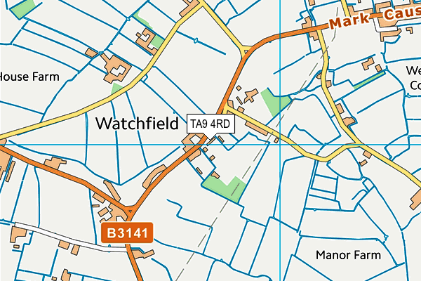 TA9 4RD map - OS VectorMap District (Ordnance Survey)