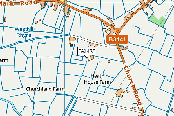 TA9 4RF map - OS VectorMap District (Ordnance Survey)