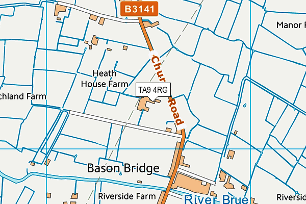 TA9 4RG map - OS VectorMap District (Ordnance Survey)