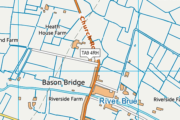 TA9 4RH map - OS VectorMap District (Ordnance Survey)