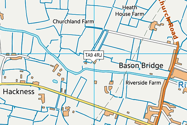 TA9 4RJ map - OS VectorMap District (Ordnance Survey)