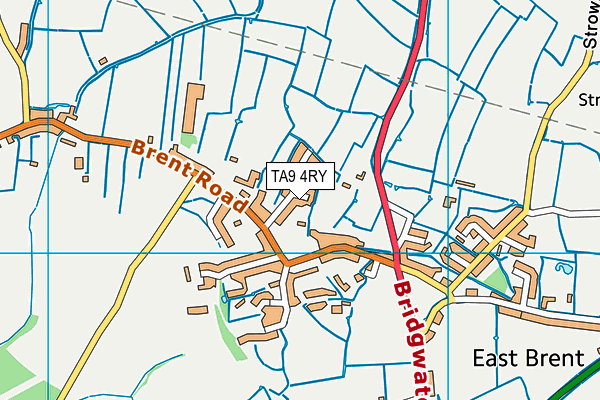 TA9 4RY map - OS VectorMap District (Ordnance Survey)