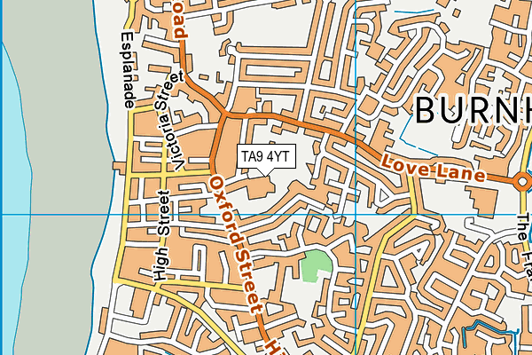 TA9 4YT map - OS VectorMap District (Ordnance Survey)