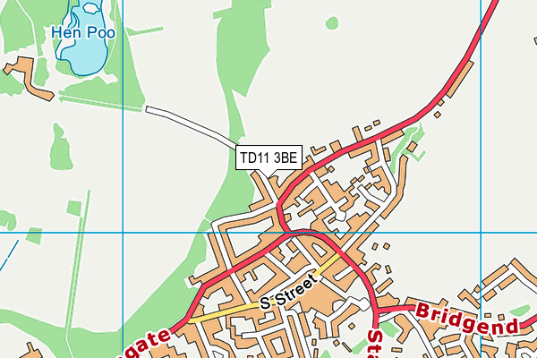TD11 3BE map - OS VectorMap District (Ordnance Survey)