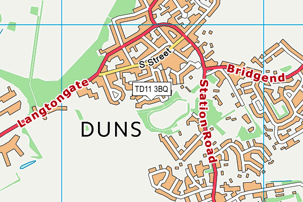 TD11 3BQ map - OS VectorMap District (Ordnance Survey)