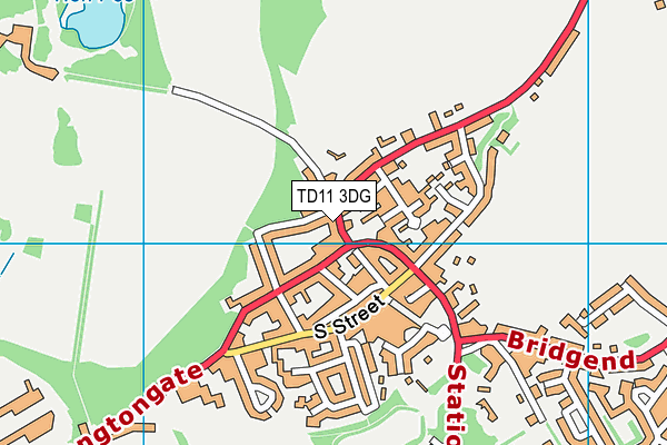 TD11 3DG map - OS VectorMap District (Ordnance Survey)