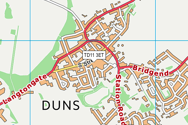 TD11 3ET map - OS VectorMap District (Ordnance Survey)