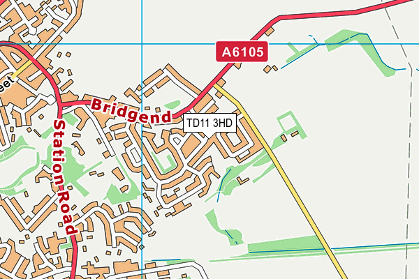 TD11 3HD map - OS VectorMap District (Ordnance Survey)