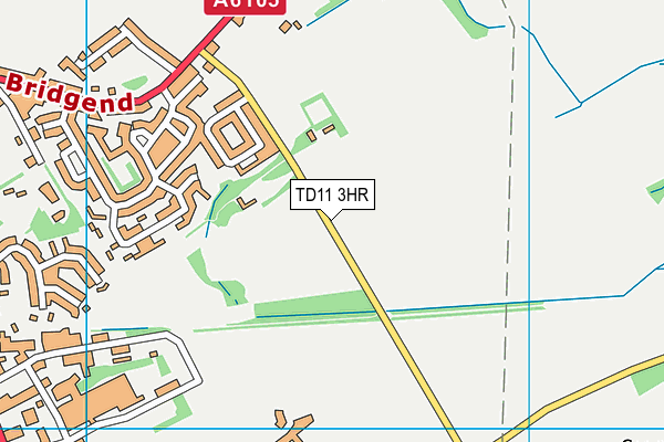 TD11 3HR map - OS VectorMap District (Ordnance Survey)