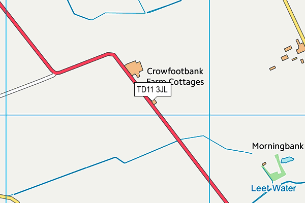 TD11 3JL map - OS VectorMap District (Ordnance Survey)