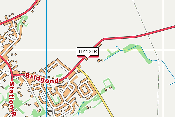 TD11 3LR map - OS VectorMap District (Ordnance Survey)