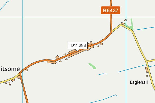 TD11 3NB map - OS VectorMap District (Ordnance Survey)