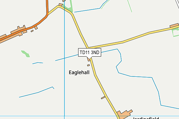 TD11 3ND map - OS VectorMap District (Ordnance Survey)