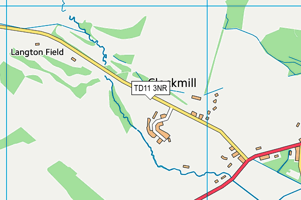 TD11 3NR map - OS VectorMap District (Ordnance Survey)