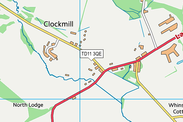 TD11 3QE map - OS VectorMap District (Ordnance Survey)