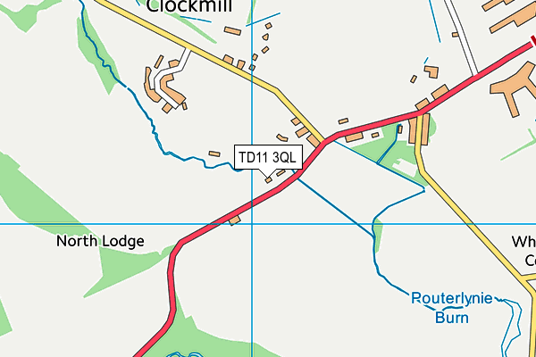 TD11 3QL map - OS VectorMap District (Ordnance Survey)