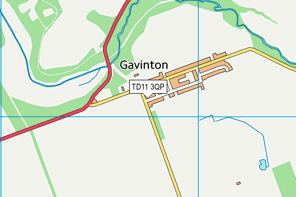 TD11 3QP map - OS VectorMap District (Ordnance Survey)