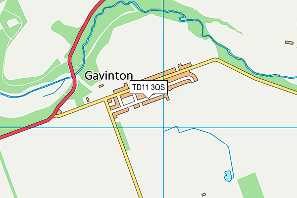 TD11 3QS map - OS VectorMap District (Ordnance Survey)