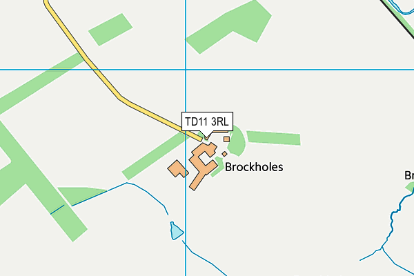 TD11 3RL map - OS VectorMap District (Ordnance Survey)