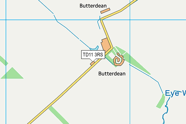 TD11 3RS map - OS VectorMap District (Ordnance Survey)